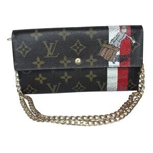 Louis Vuitton Limited Edition Monogram Groom Long Wallet w/ Chain